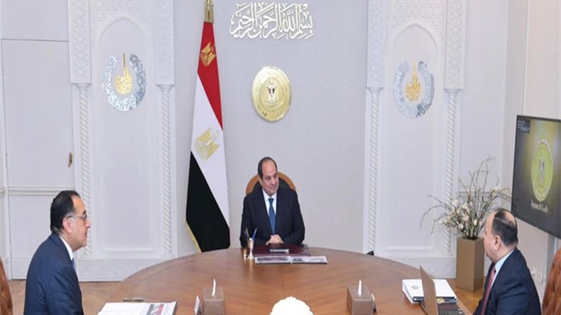 اجتماع الرئيس السيسي بالحكومة اليوم