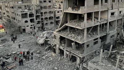 الاحتلال يرتكب 13 مجزرة بغزة راح ضحيتها 107 شهداء و142 مصابا