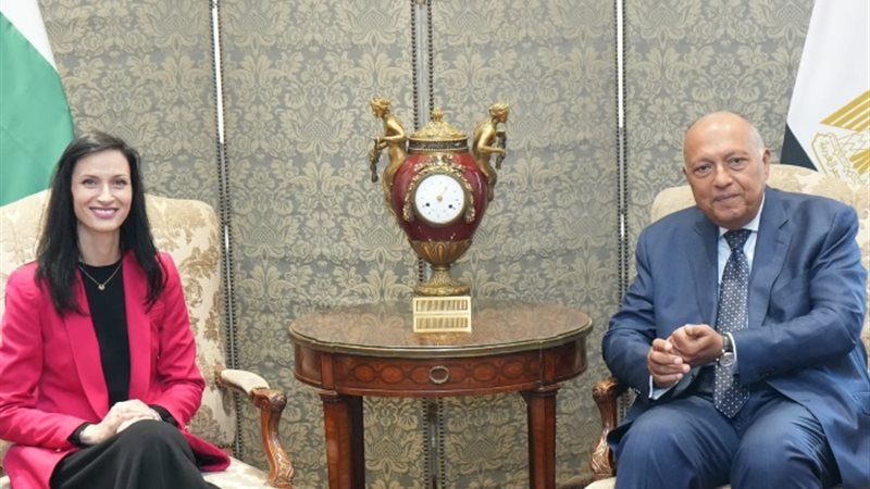 وزيرا خارجية مصر وبلغاريا