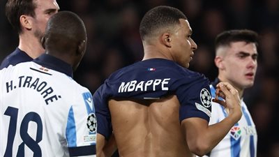 سلبيا، انتهاء الشوط الأول لمباراة باريس سان جيرمان وسوسيداد بدوري أبطال أوروبا