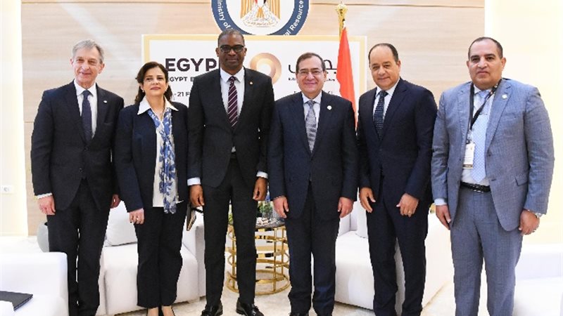 المهندس طارق الملا وزير البترول والثروة خلال مباحثاته مع نا