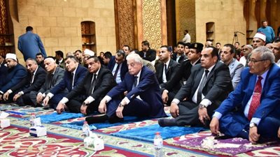 «آمنة» و«فودة» يشهدان الاحتفال بالنصف من شعبان بمسجد الصحابة في شرم الشيخ