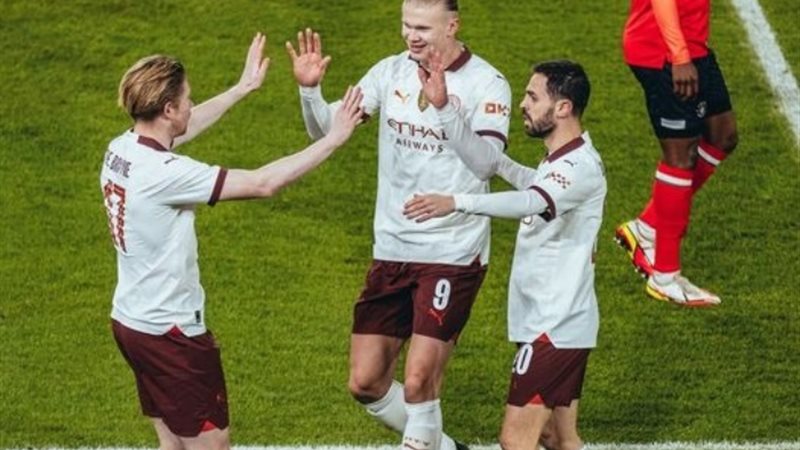 هجوم فريق مانشستر سيتي