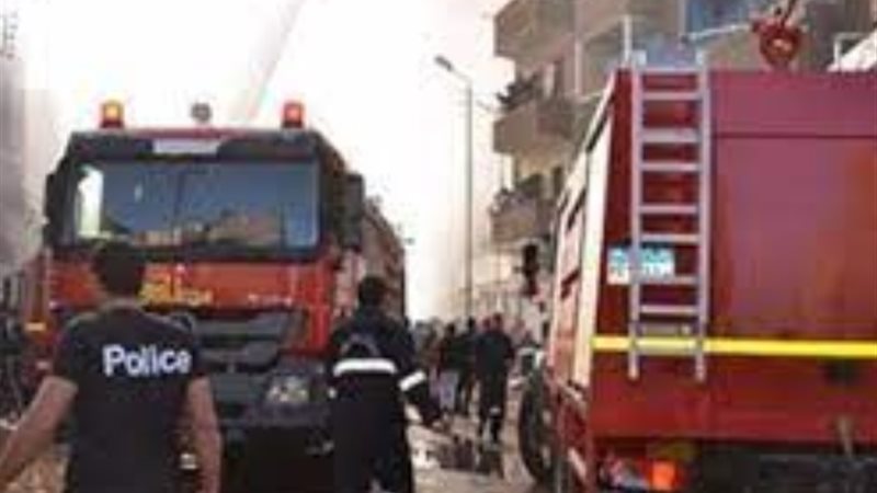 معاينة حريق شقة العجوزة