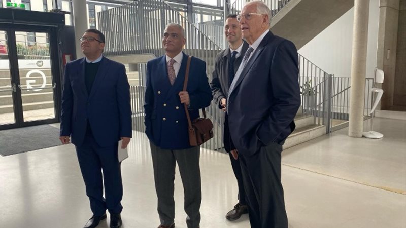 الوفد داخل جامعة الملك سلمان الدولية