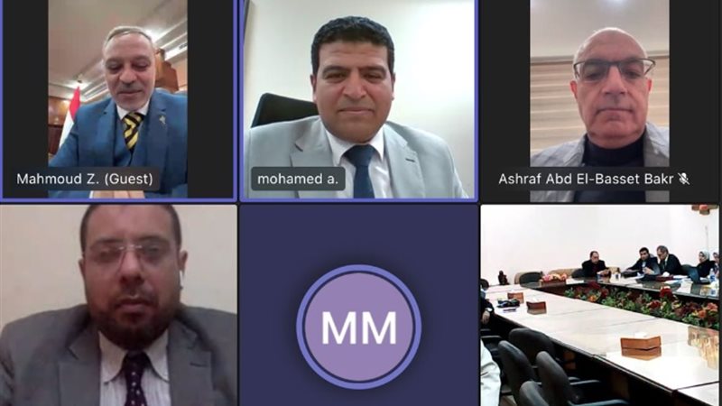 اجتماع لجنة تحكيم جوائز التميز الداخلية بجامعة طنطا