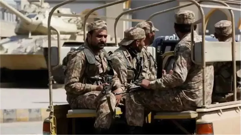 قوات من الجيش الباكستاني في إقليم بلوشستان
