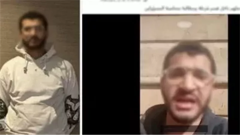 المتهم عقب القبض عليه