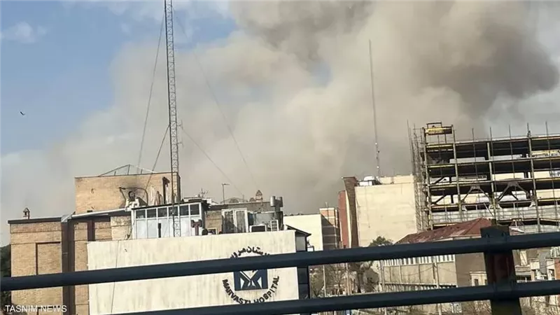 مناطق عدة من طهران استهدفت