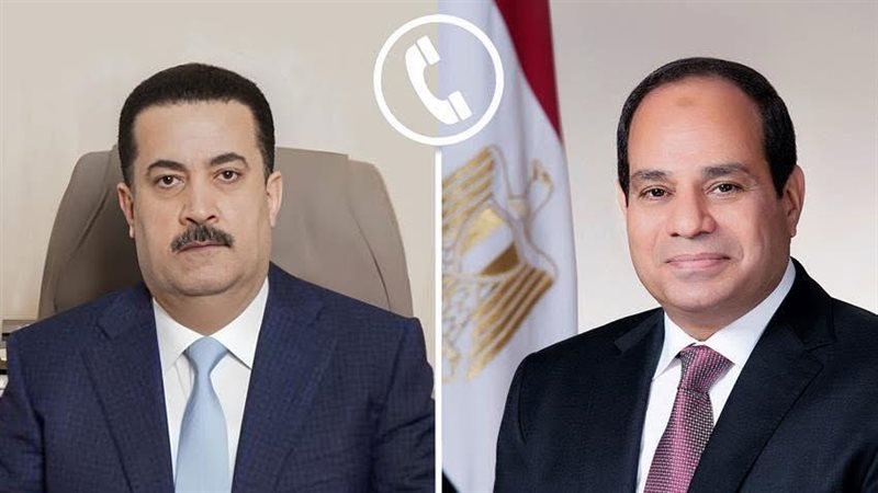 الرئيس السيسي ورئيس الوزراء العراقي