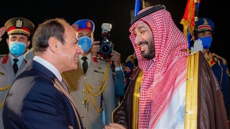 الرئيس عبد الفتاح السيسي وسمو ولي العهد السعودي 