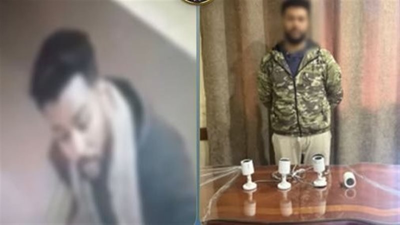 المتهمان عقب القبض عليهما