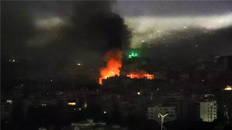 من استهداف إسرائيلي في الضاحية الجنوبية  