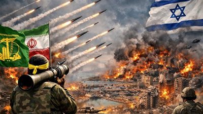 إسرائيل تحت النار.. إيران وحزب الله يطلقان موجة صواريخ ضخمة على إسرائيل 