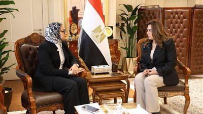 وزيرة التنمية المحلية والبيئة تتابع مع محافظ الوادي الجديد جهود مواجهة سوء الأحوال الجوية