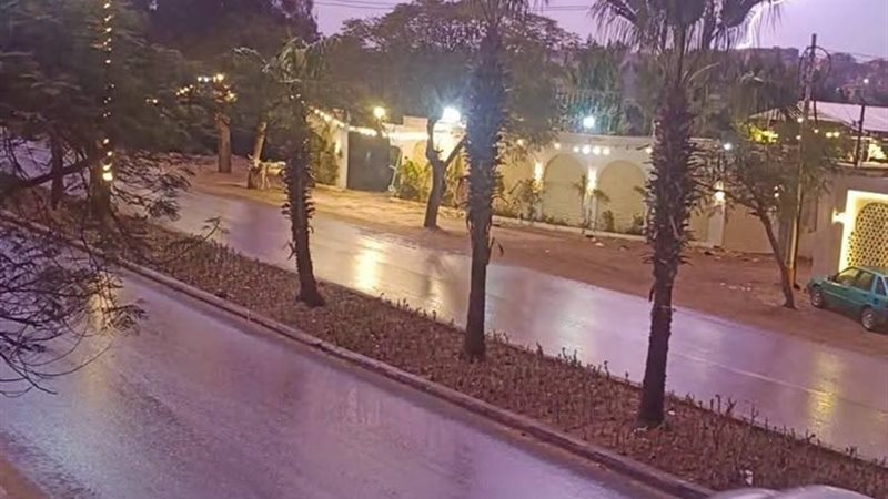 برق ورعد بمدينة قويسنا 