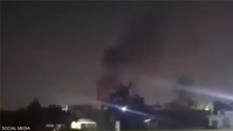 سقط على منزل في منطقة العرصات