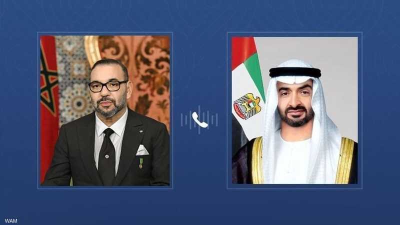 رئيس الإمارات والعاهل المغربي 