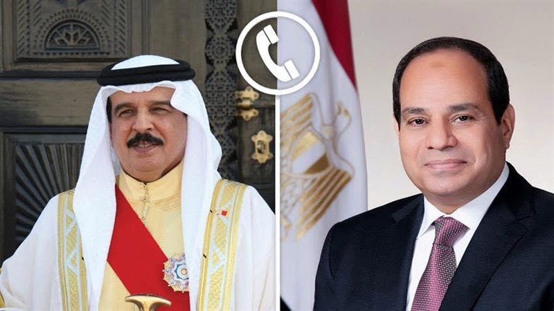 الرئيس السيسي  والملك حمد بن عيسى