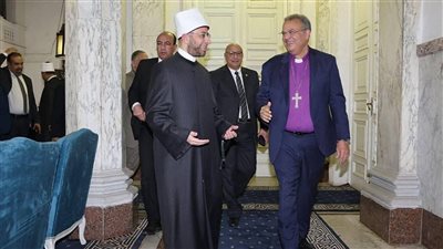 وزير الأوقاف يستقبل رئيس الطائفة الإنجيلية بمجلس الشئون الإسلامية لتقديم التهنئة بعيد الفطر