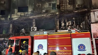 السيطرة على حريق مطعم نور الشام في كفر طهرمس بفيصل 