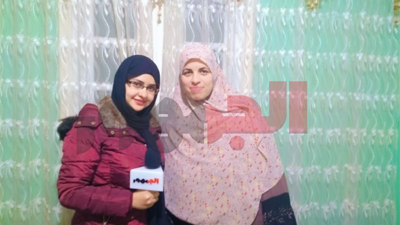السيدة مريم عوضين الفائزة بجائزة الأم المثالية من دمياط 