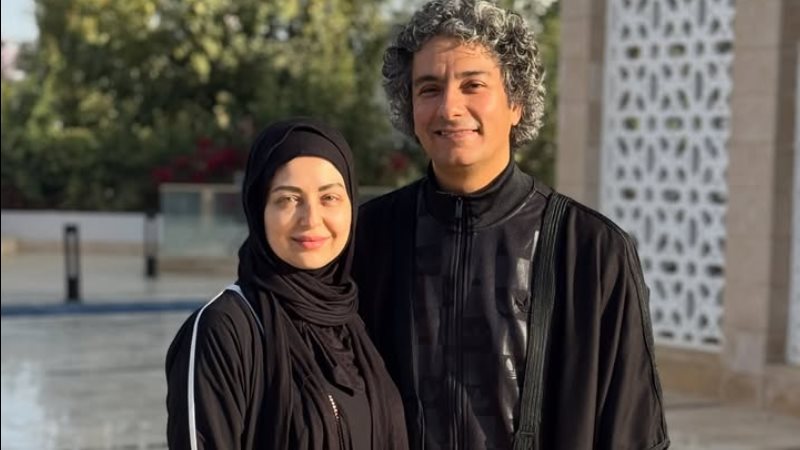 هبة مجدي وزوجها محمد محسن