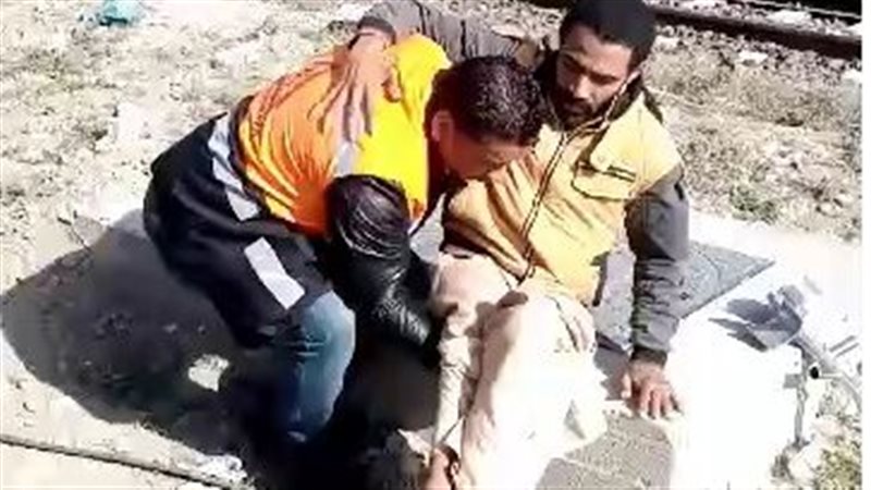 انقاذ شاب 