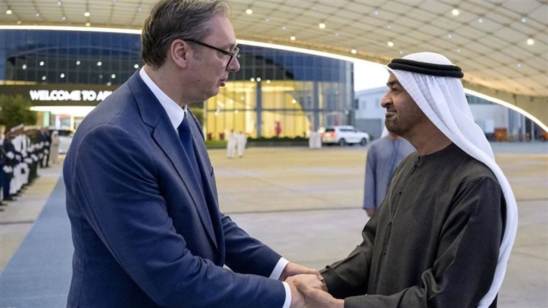 رئيس الإمارات ونظيره الصربي