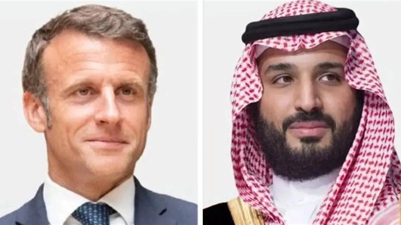 ولي العهد السعودي والرئيس الفرنسي