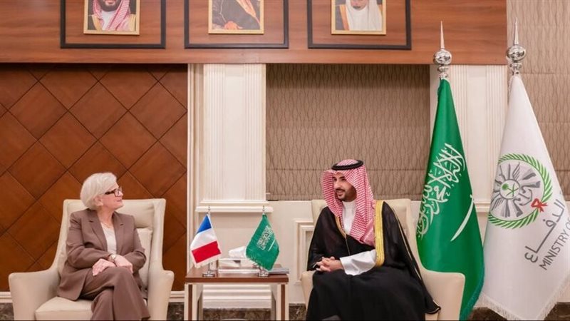 وزير الدفاع السعودي ووزيرة القوات المسلحة الفرنسية