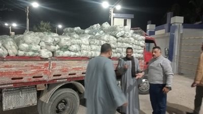 ضبط 6 أطنان سكر تمويني محظور تداوله في حملة مكثفة بمركز جهينة بسوهاج