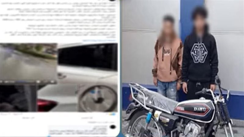 المتهمان عقب القبض عليهما