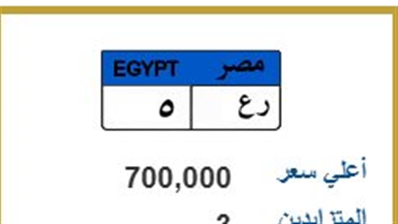 لوحة معدنية مميزة 