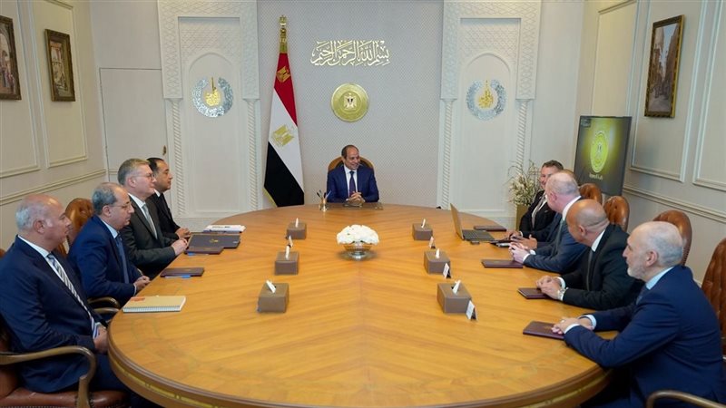 الرئيس السيسي ومسؤولو إيكسون موبيل