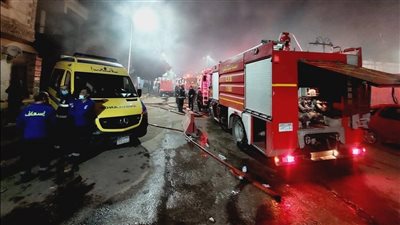 النيابة تصرح بدفن ضحايا حريق مصنع ملابس سراي القبة