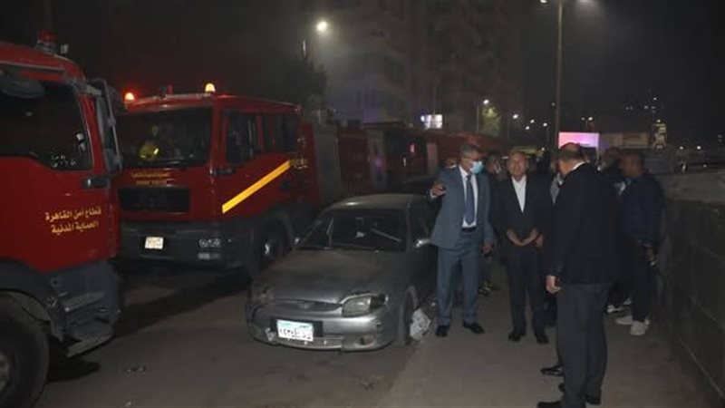  حريق اندلع داخل مصنع ومخزن للملابس بالزيتون