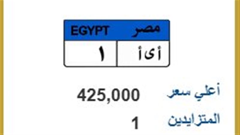 لوحة معدنية مميزة 