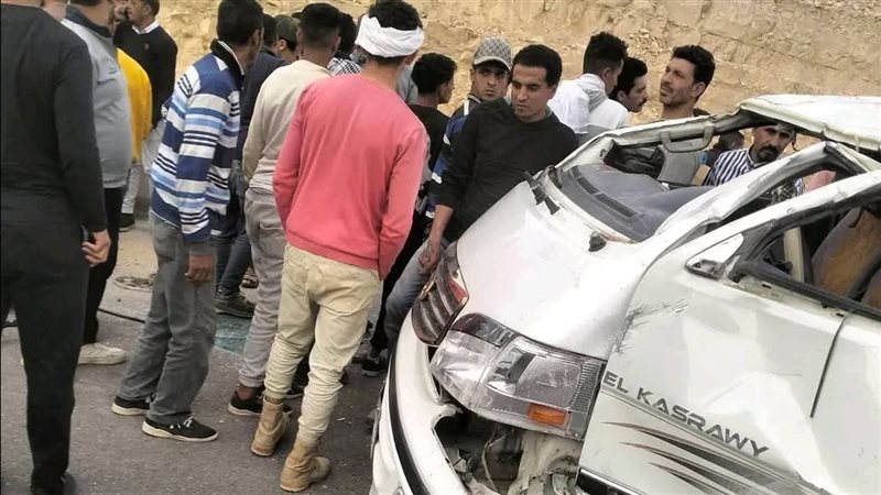 اثار الحادث 