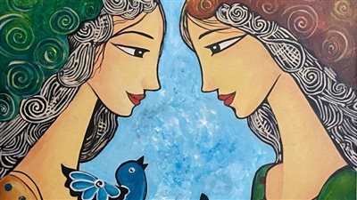 19 لوحة تنسج علاقة شاعرية بين الوجوة وعناصر الطبيعة بالأوبرا