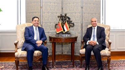 وزير الخارجية يستقبل نظيره المغربي لبحث تعزيز العلاقات الثنائية ومستجدات الوضع الإقليمي 