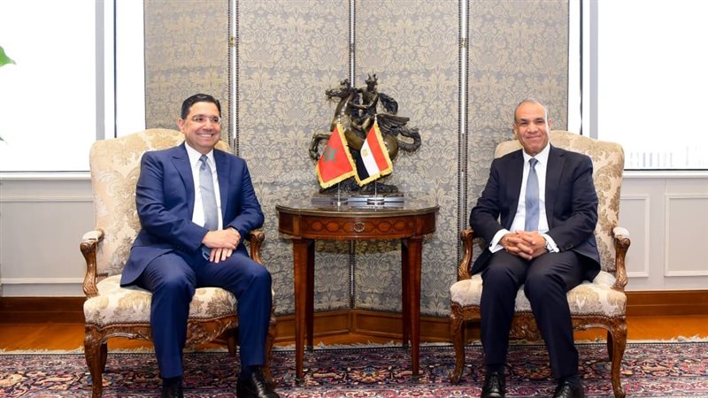 وزير الخارجية يستقبل نظيره المغربى 