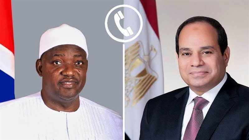 الرئيس السيسي ورئيس جامبيا