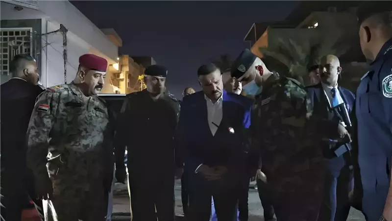 وزير الداخلية عبد الأمير الشمري يتفقد مواقع هجمات ببغداد  