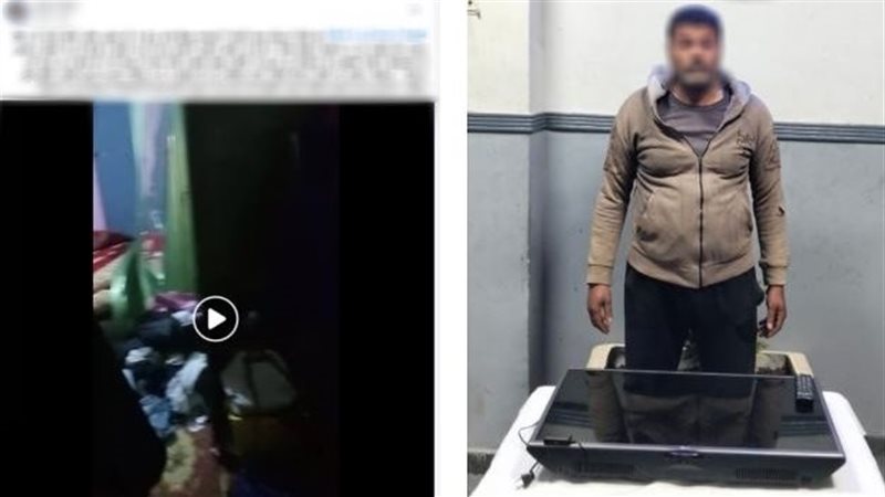المتهم عقب القبض عليه