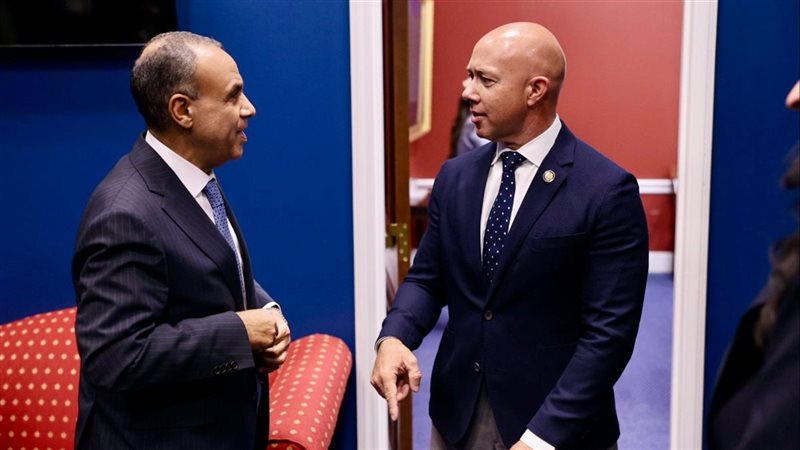 وزير الخارجية يلتقي رئيس لجنة الشئون الخارجية بمجلس النواب 