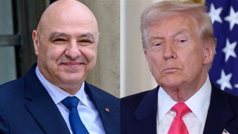 الرئيس اللبناني ونظيره الأمريكي 