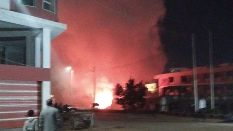 صورة من موقع الحريق 