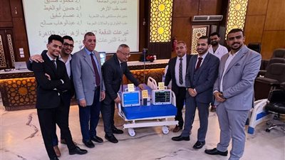 طلاب طب الأزهر يتبرعون بأجهزة رعاية مركزة قيمتها مليون و200 ألف جنيه 