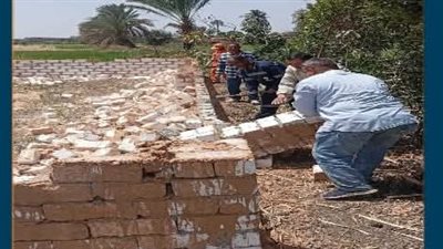 إزالة 23 حالة تعد على مساحة 6991 متر من الأراضي بنجع حمادي